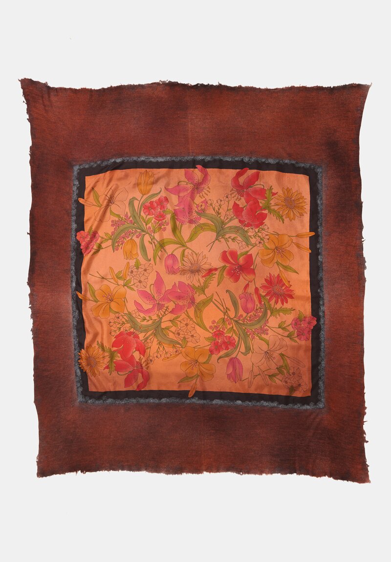 Avant Toi One-of-a-Kind Cashmere Silk Quadrello Scarf