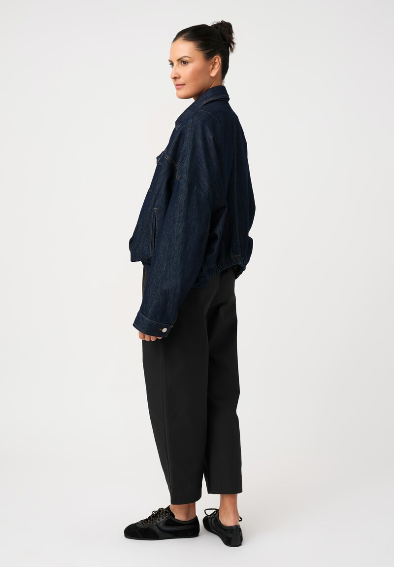 Dries Van Noten Cotton Denim Vesto Jacket in Indigo Blue