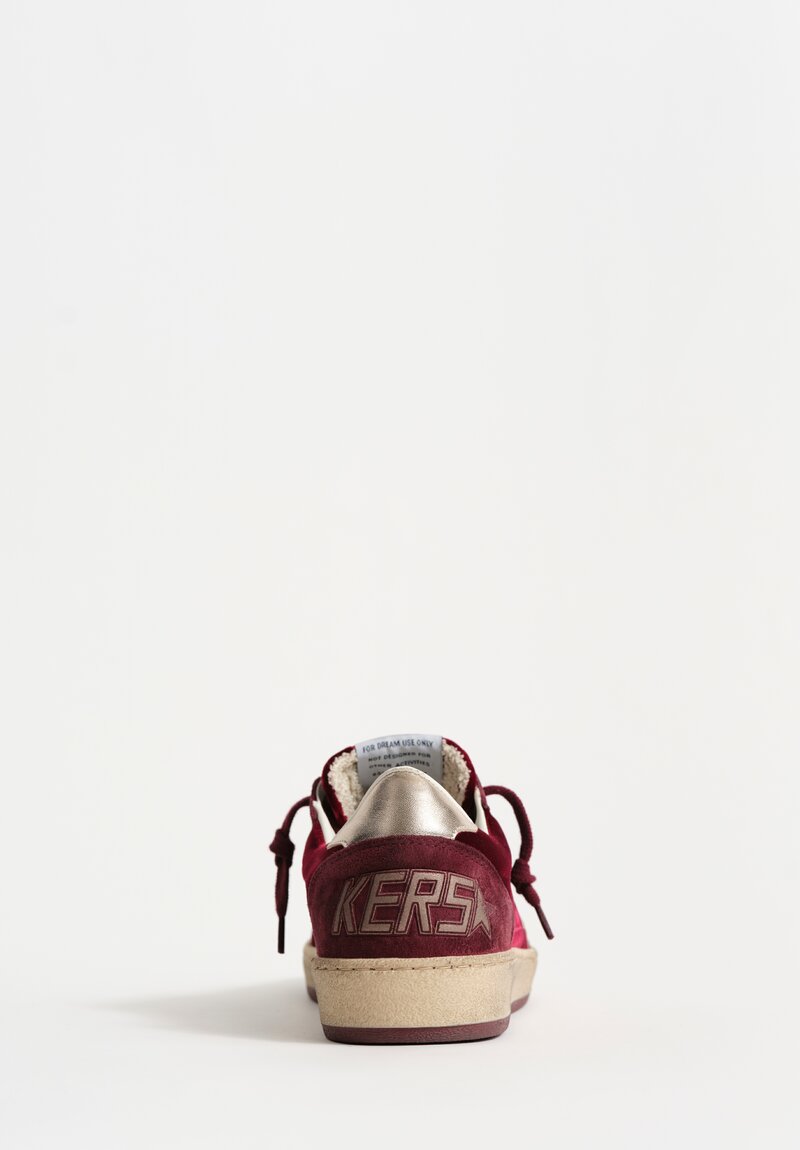 Golden Goose Ballstar Velvet Upper Suede Toe and Spur Laminated Star and Heel