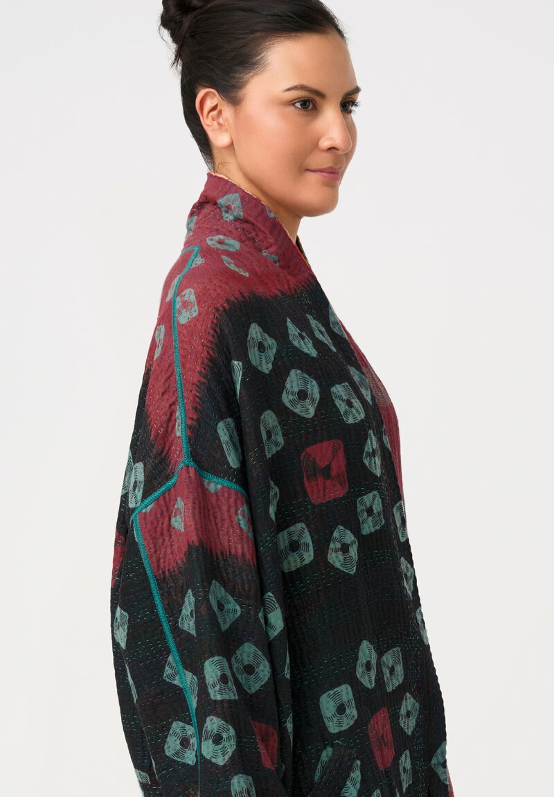 Mieko Mintz Vintage Cotton Kantha Haori Jacket