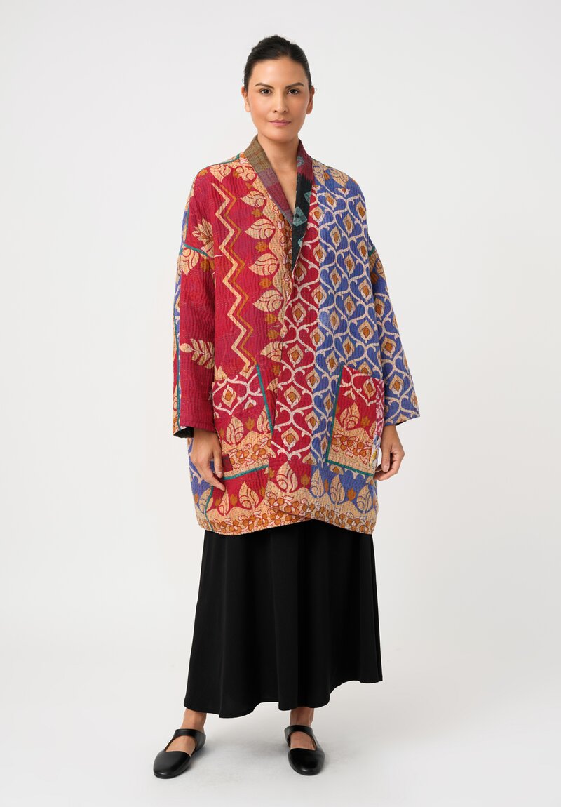 Mieko Mintz Vintage Cotton Kantha Haori Jacket