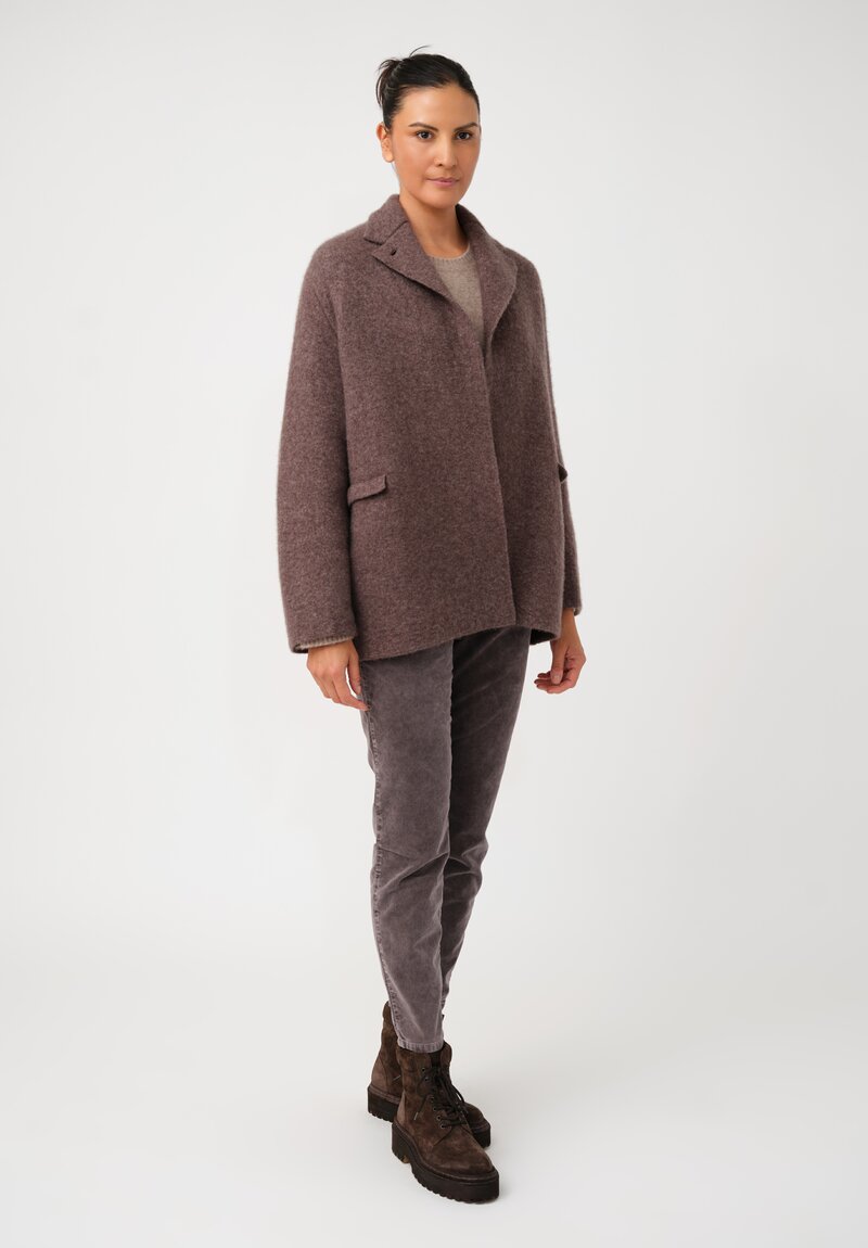 Boboutic Open-Front Cashmere & Silk Jacket