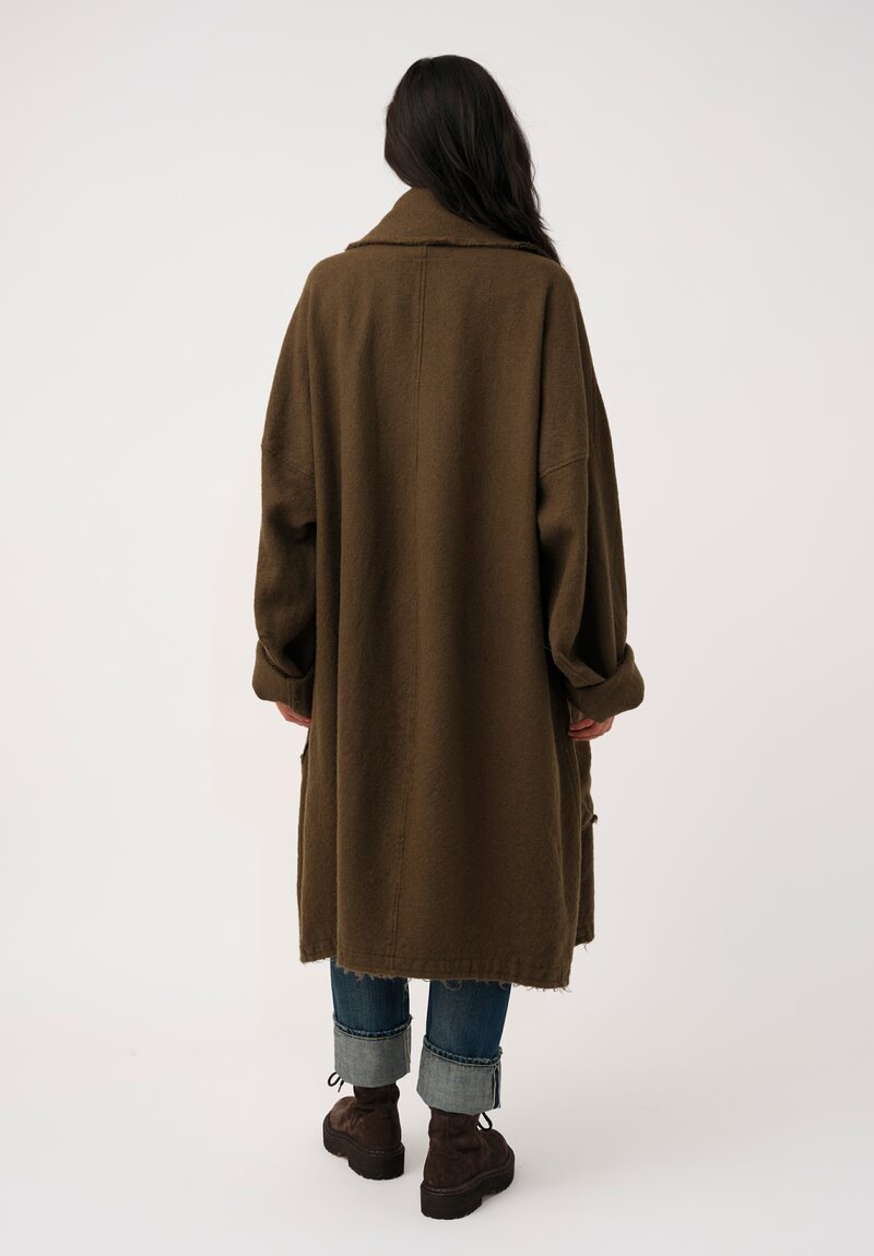 Rundholz DIP Raw Edge Oversized Pocket Coat
