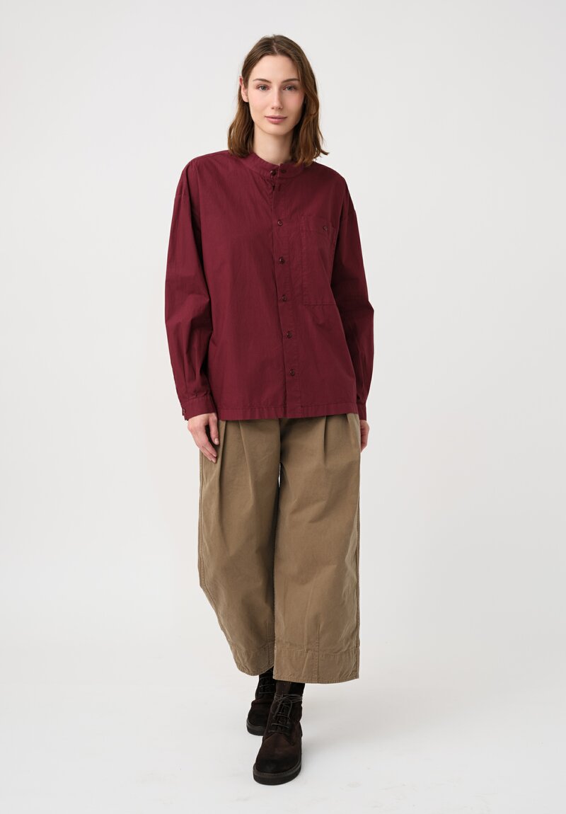 Toogood Organic Cotton Work Twill Etcher Wide Leg Cropped Pants