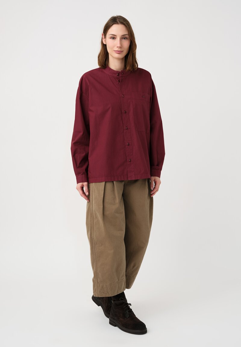 Toogood Organic Cotton Work Twill Etcher Wide Leg Cropped Pants