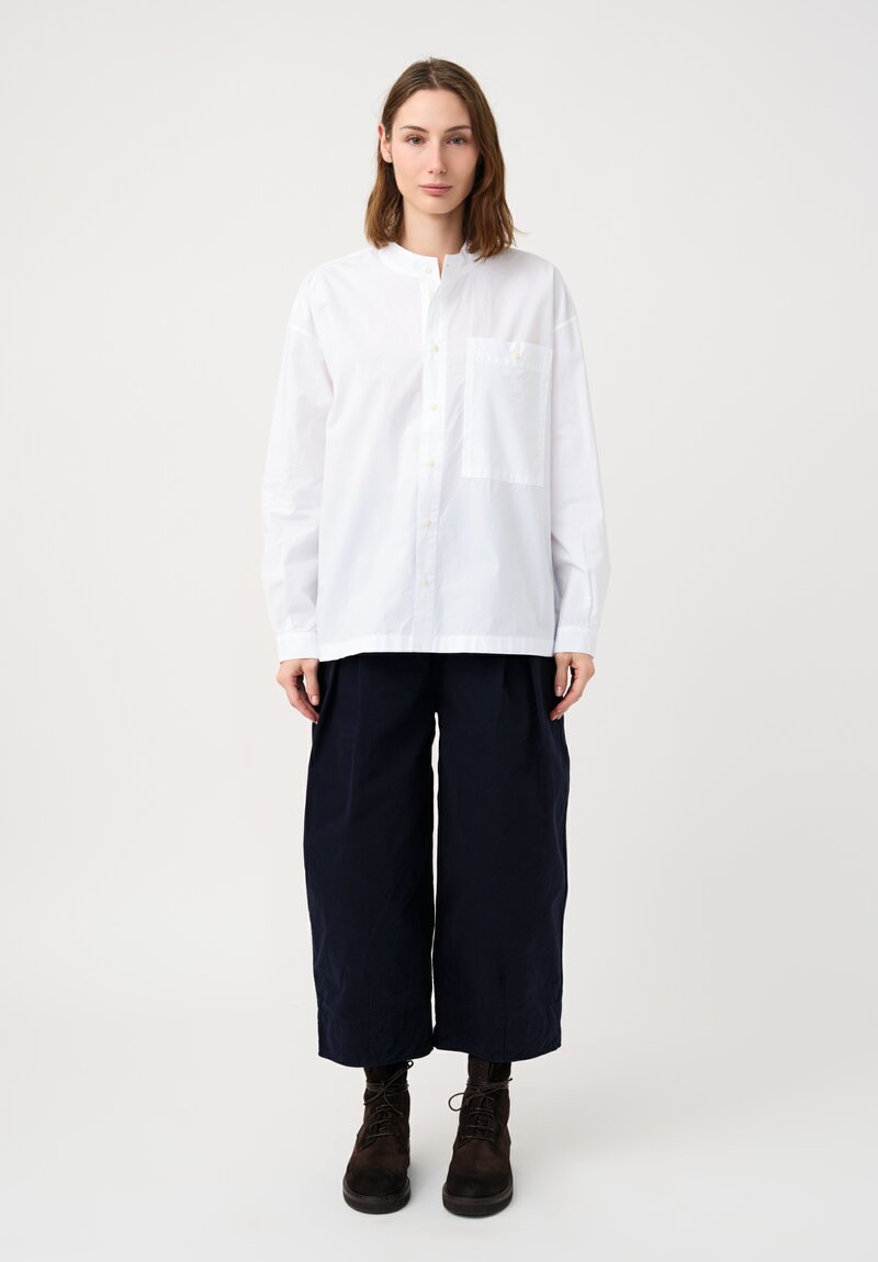 Toogood Cotton Poplin Physician Band Collar Shirt