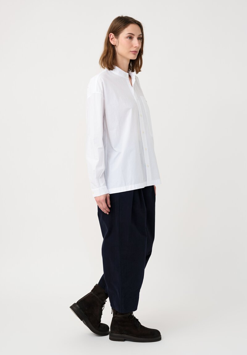 Toogood Cotton Poplin Physician Band Collar Shirt