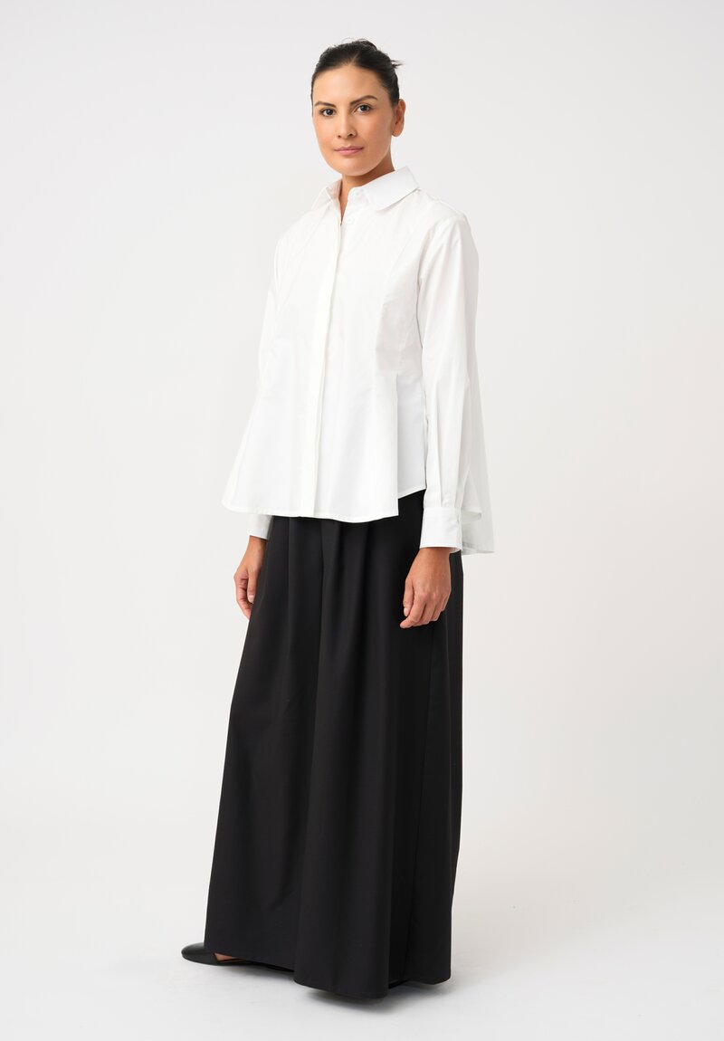 Biyan Cotton Poplin Flutter Hem Jai Shirt