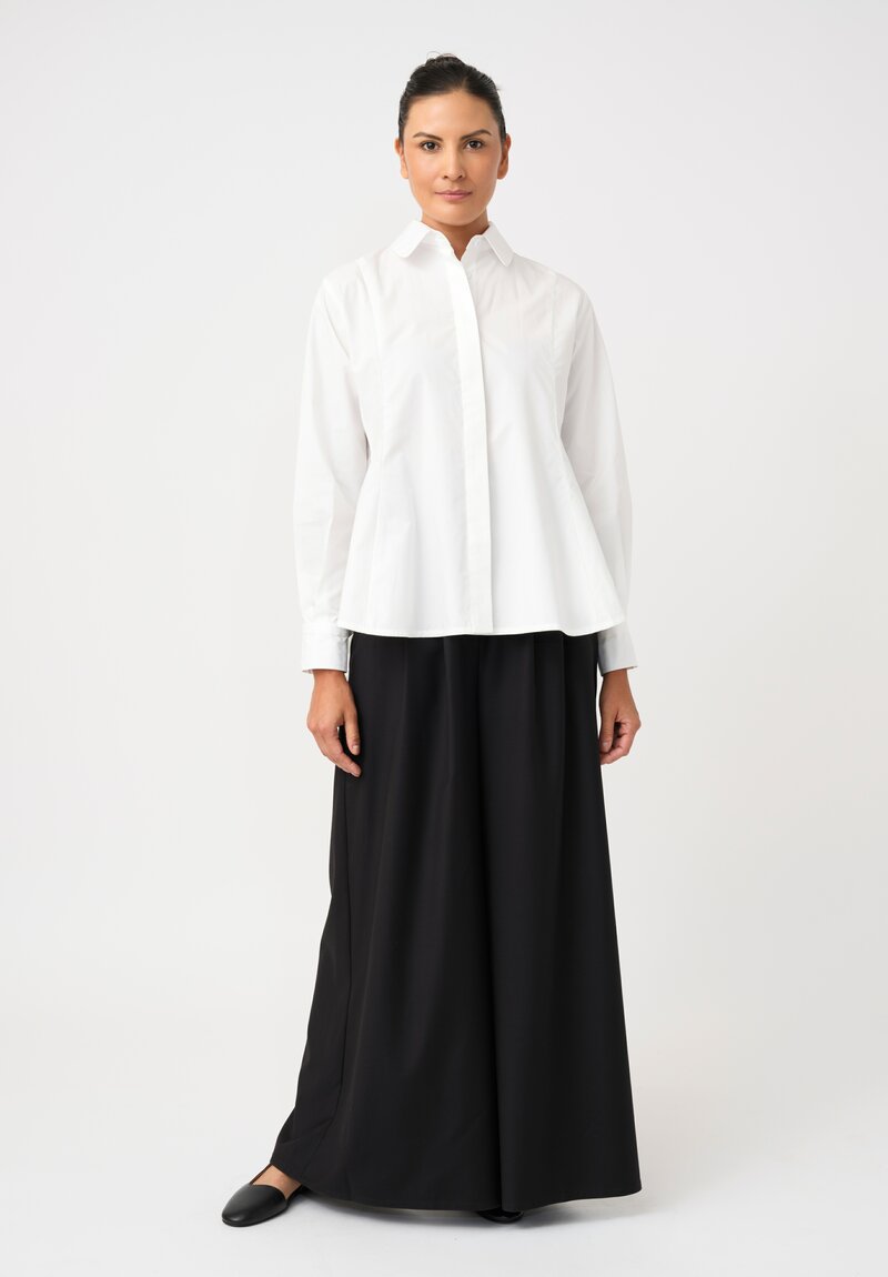 Biyan Cotton Poplin Flutter Hem Jai Shirt