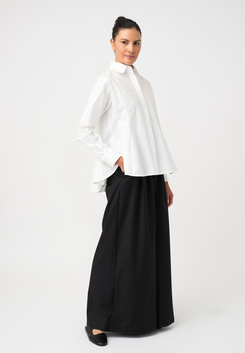 Biyan Cotton Poplin Flutter Hem Jai Shirt