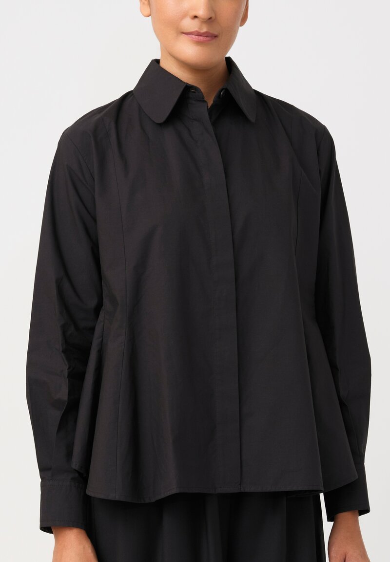 Biyan Cotton Poplin Flutter Hem Jai Shirt