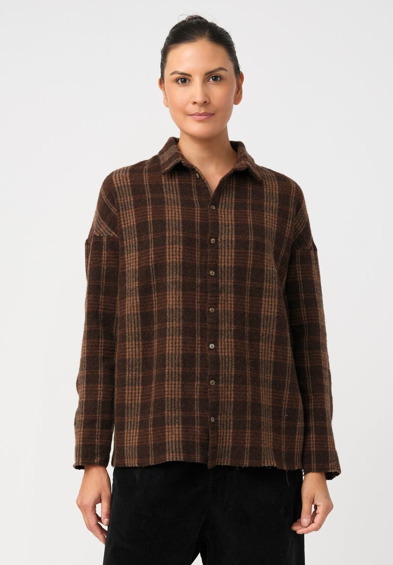 Album di Famiglia Serie Numerata Tartan Soft Plaid Shirt