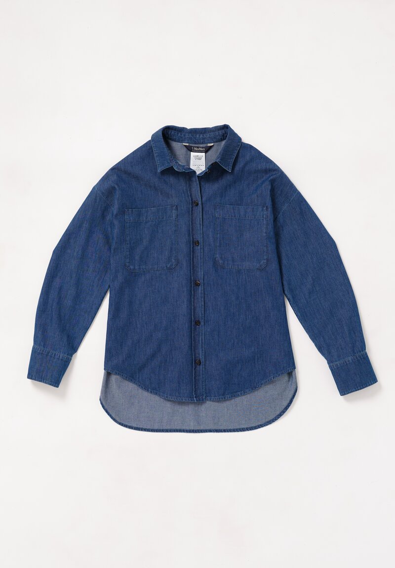 'S Max Mara Denim Patch Pocket Ginny Shirt