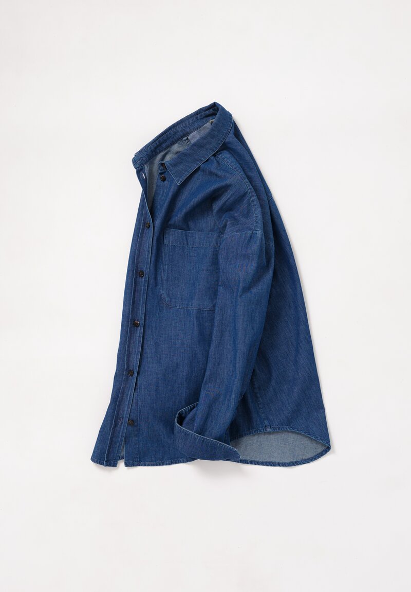 'S Max Mara Denim Patch Pocket Ginny Shirt