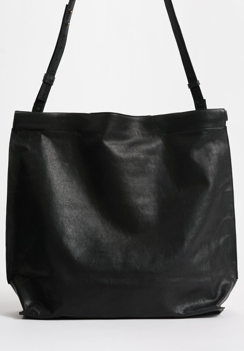 Bea Mombaers Buffalo Leather Large Shopper Bag Licorice Black