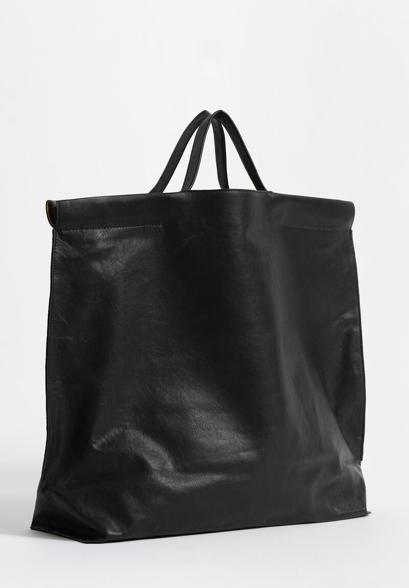 Bea Mombaers Buffalo Leather Large Shopper Bag Licorice Black