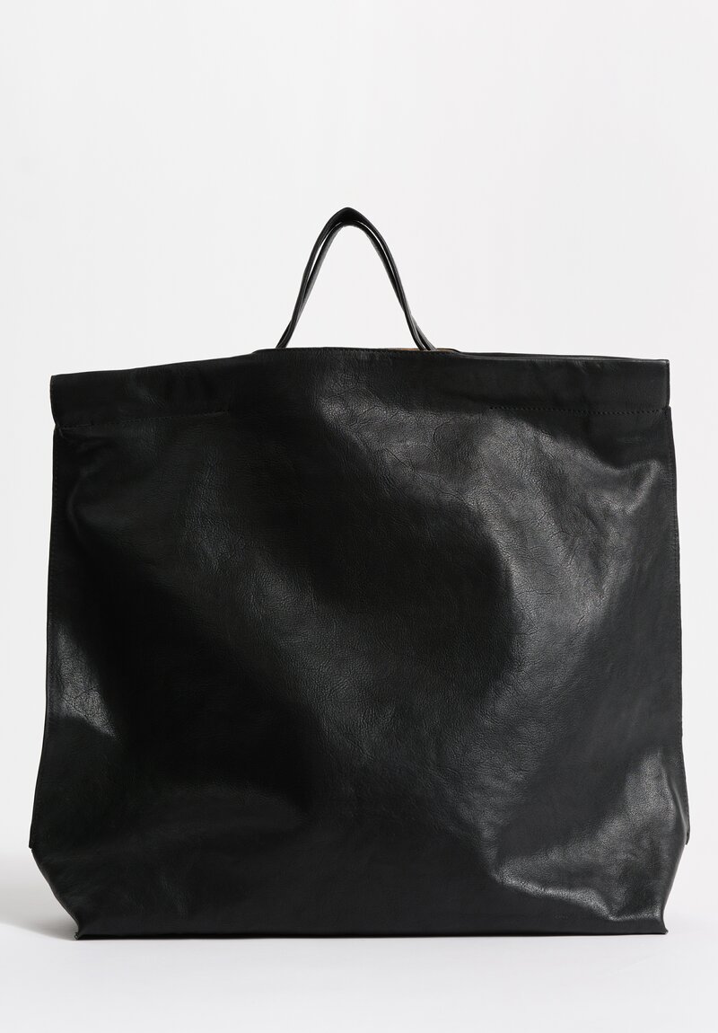 Bea Mombaers Buffalo Leather Large Shopper Bag Licorice Black