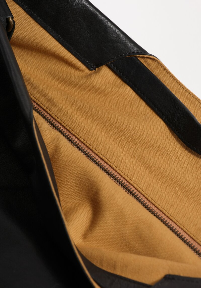 Bea Mombaers Buffalo Leather Large Shopper Bag Licorice Black