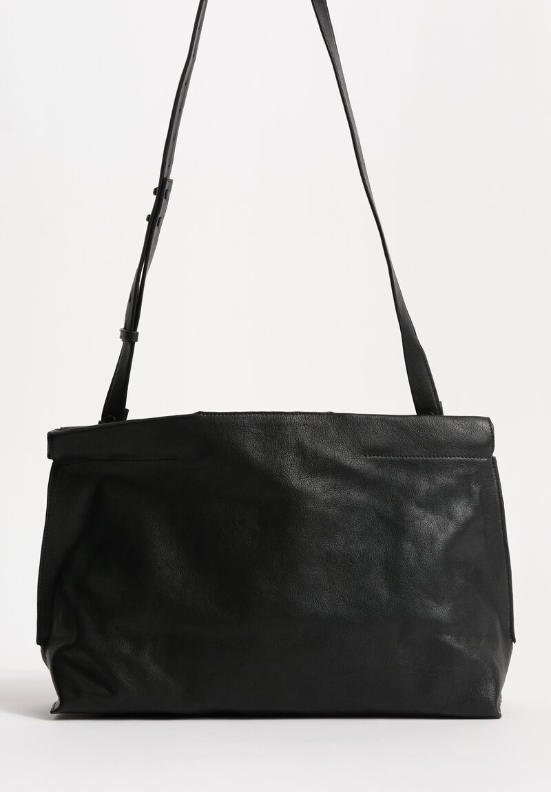 Bea Mombaers Buffalo Leather Midi Shopper Bag Licorice Black