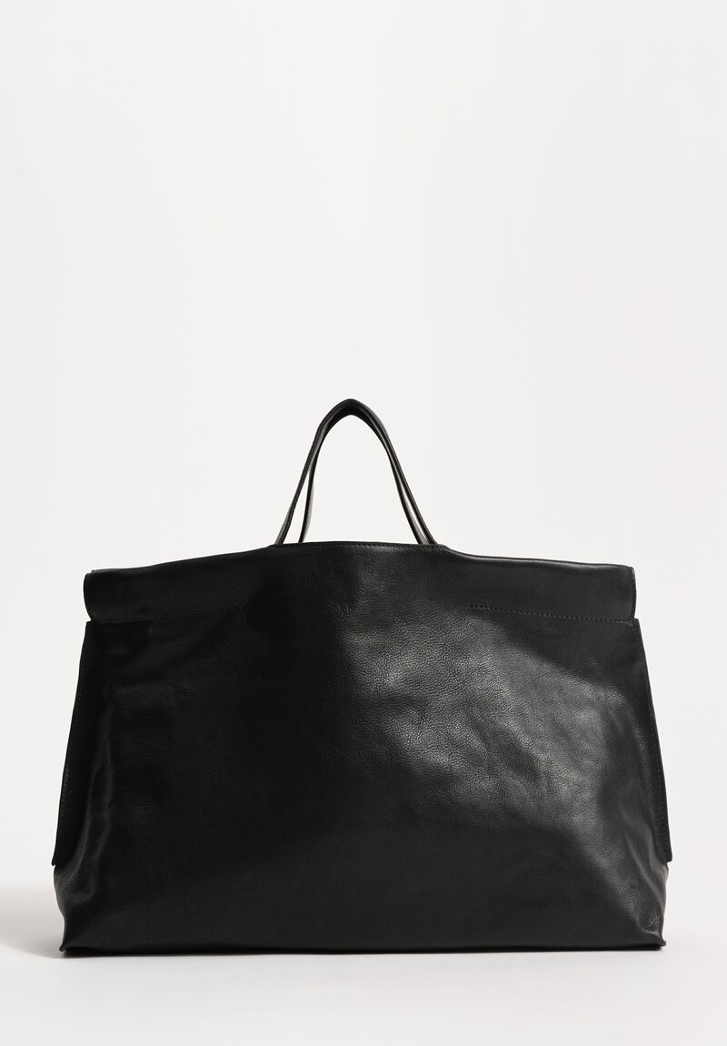 Bea Mombaers Buffalo Leather Midi Shopper Bag Licorice Black