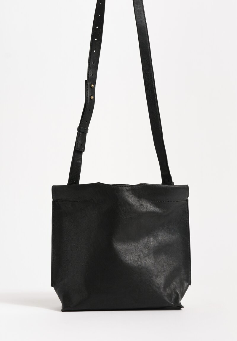 Bea Mombaers Buffalo Leather Small Shopper Bag Licorice Black