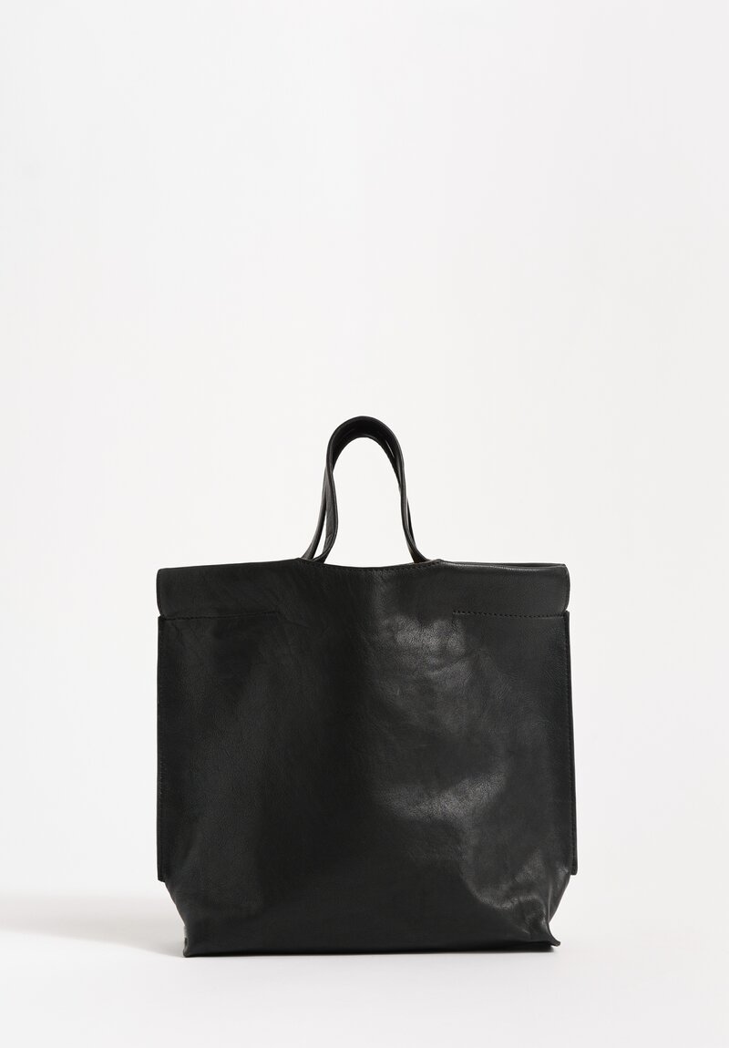 Bea Mombaers Buffalo Leather Small Shopper Bag Licorice Black