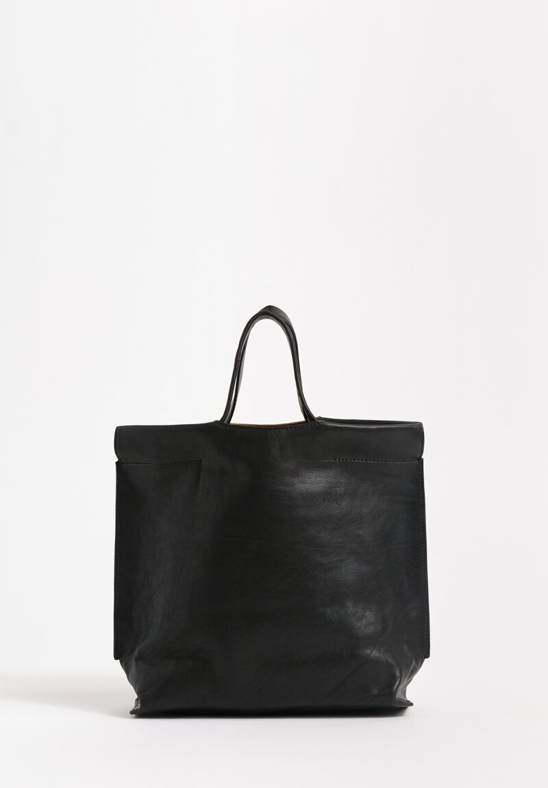 Bea Mombaers Buffalo Leather Small Shopper Bag Licorice Black