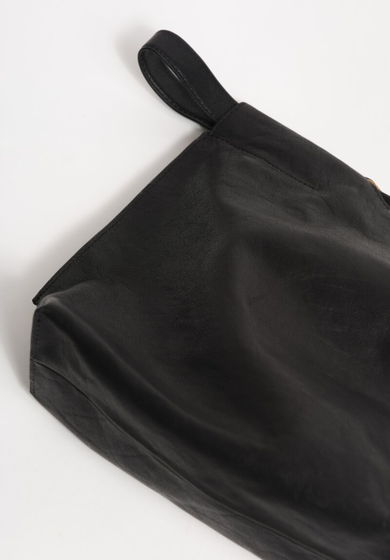 Bea Mombaers Buffalo Leather Small Shopper Bag Licorice Black