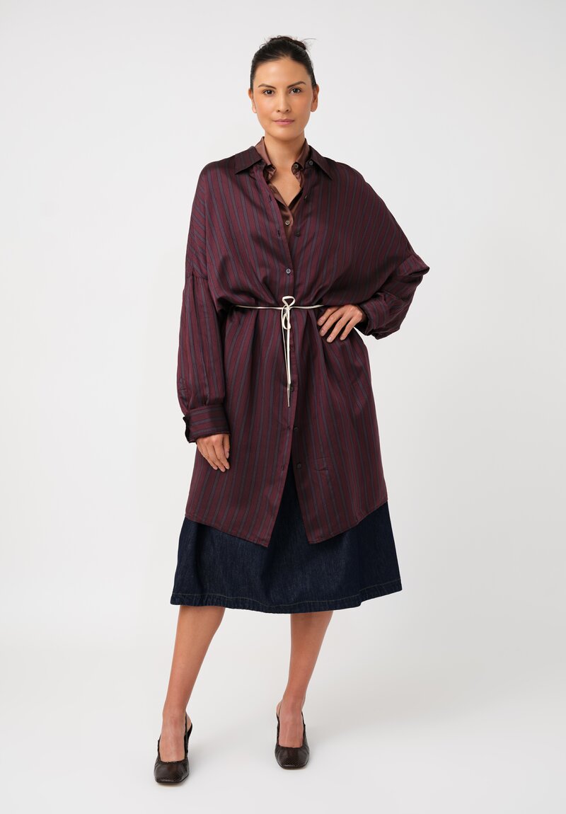 Dries Van Noten Drawstring Waist Dindia Shirt Dress
