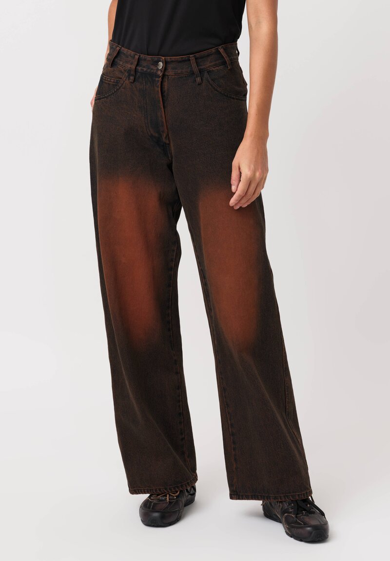 Song for the Mute Acid Wash Denim Tonal Jeans