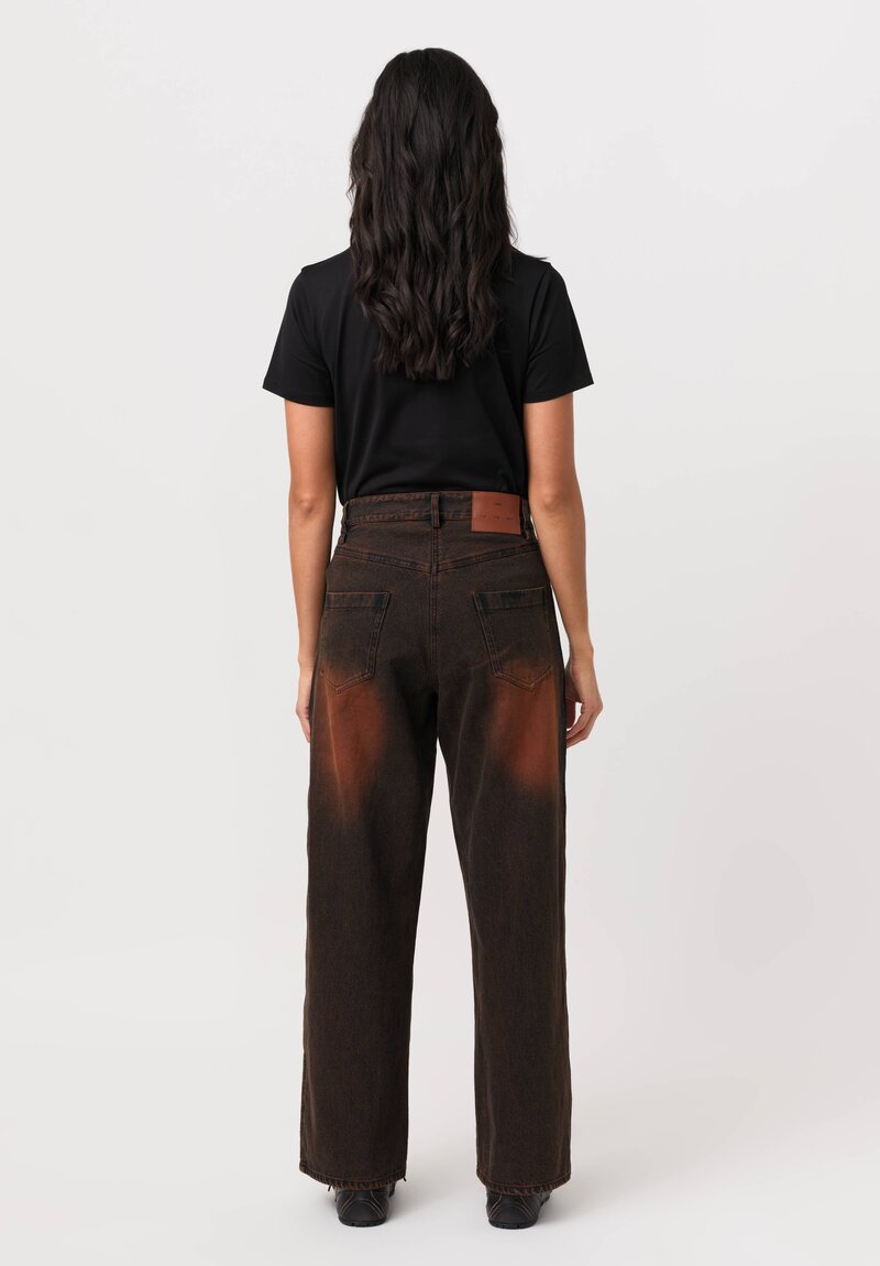 Song for the Mute Acid Wash Denim Tonal Jeans