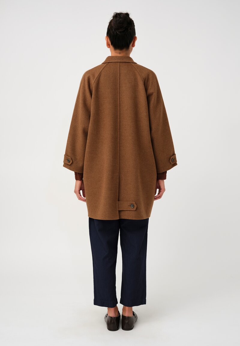 Asciari Felted Thermal Giada Coat in Sudan Brown