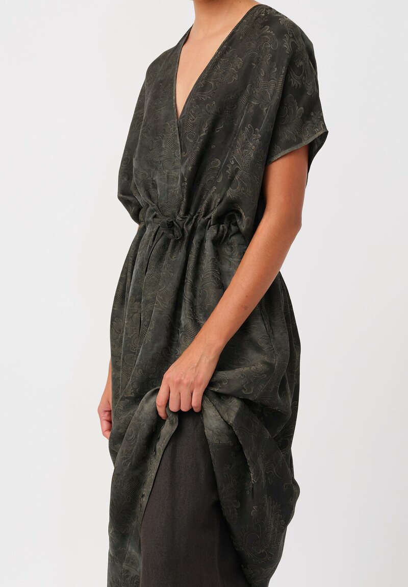 Uma Wang Jacquard Gathered Acre Dress