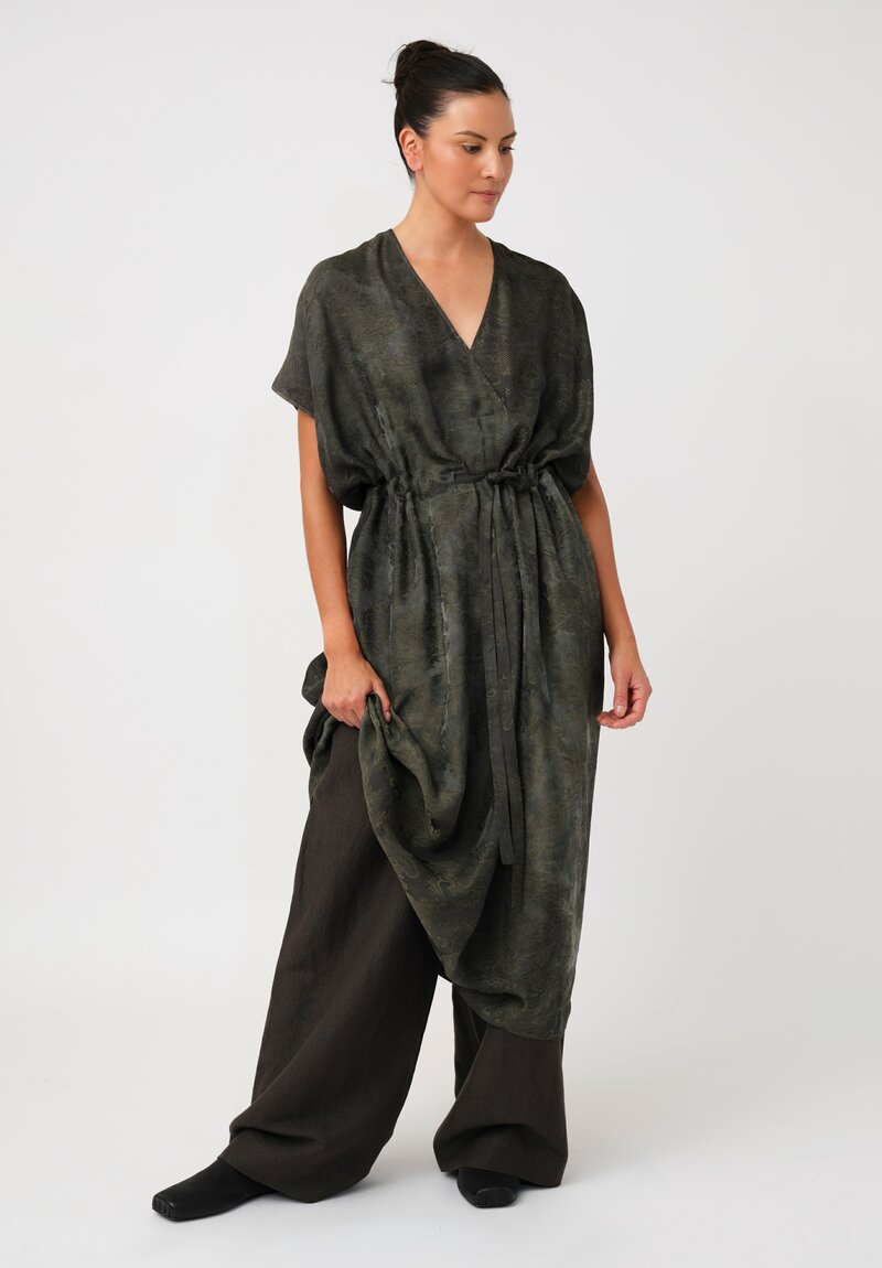 Uma Wang Jacquard Gathered Acre Dress