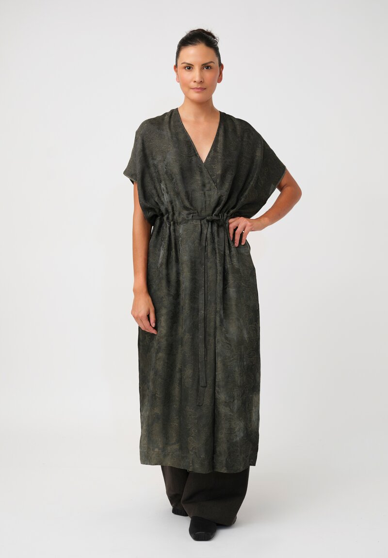 Uma Wang Jacquard Gathered Acre Dress