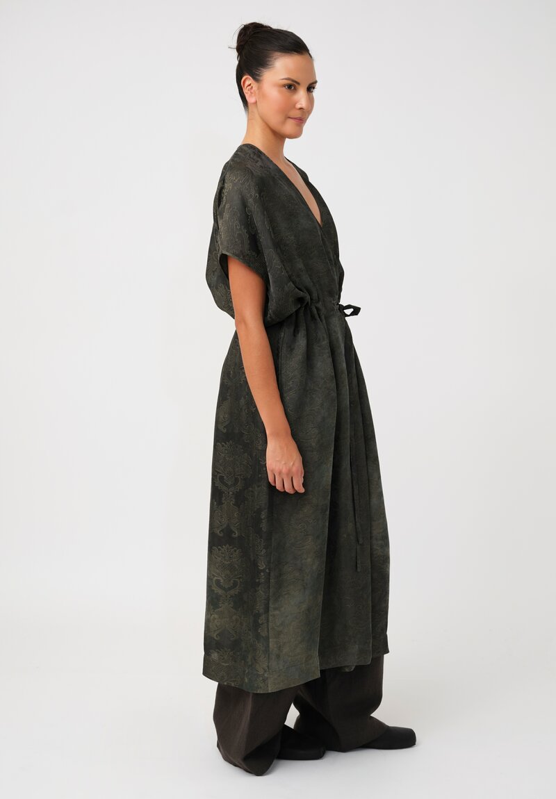 Uma Wang Jacquard Gathered Acre Dress