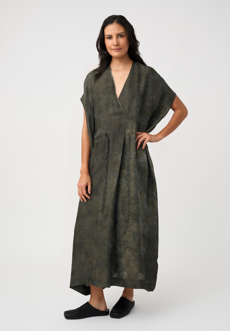 Uma Wang Jacquard Gathered Acre Dress