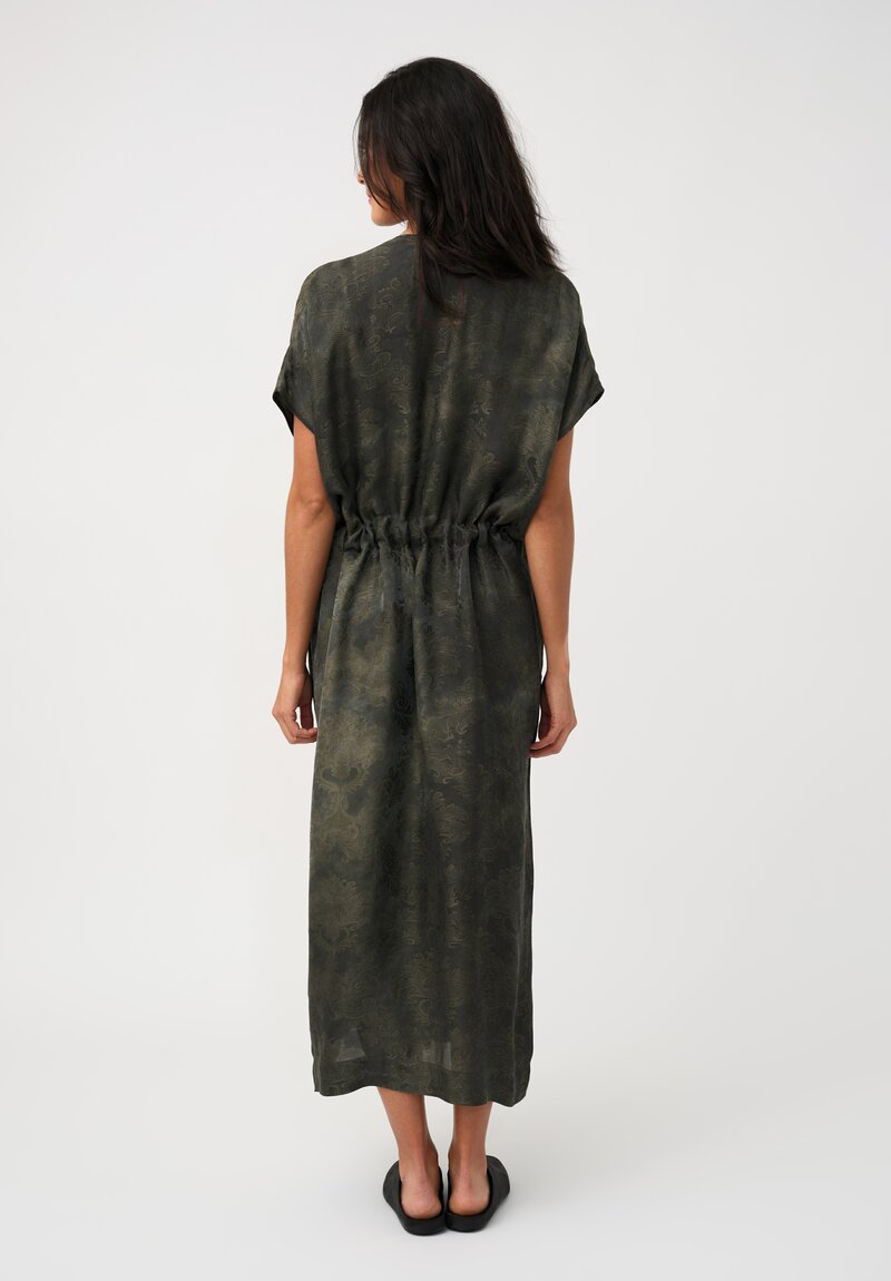 Uma Wang Jacquard Gathered Acre Dress