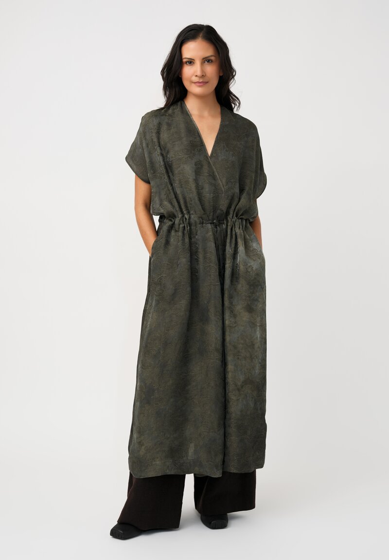 Uma Wang Jacquard Gathered Acre Dress
