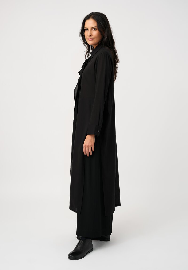Yohji Yamamoto Tissue Pintuck Pleated Tunic