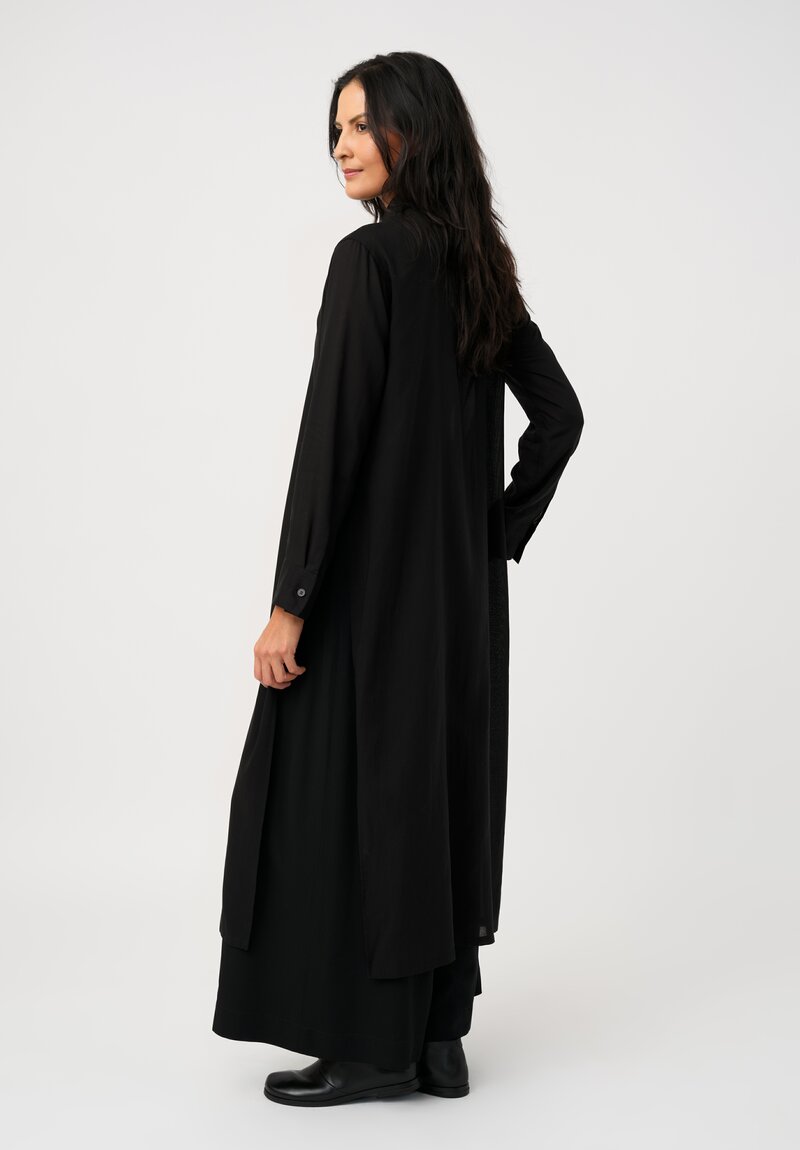Yohji Yamamoto Tissue Pintuck Pleated Tunic