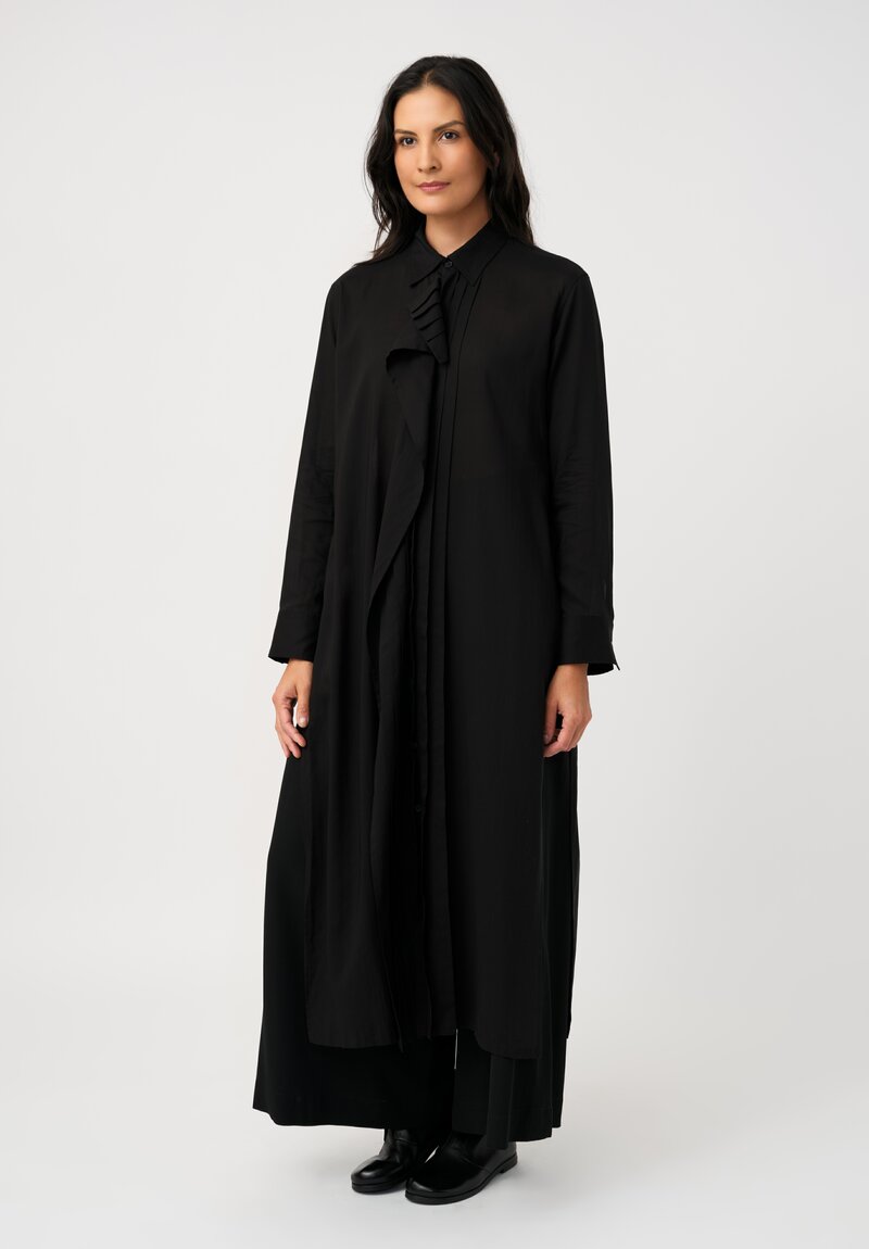 Yohji Yamamoto Tissue Pintuck Pleated Tunic
