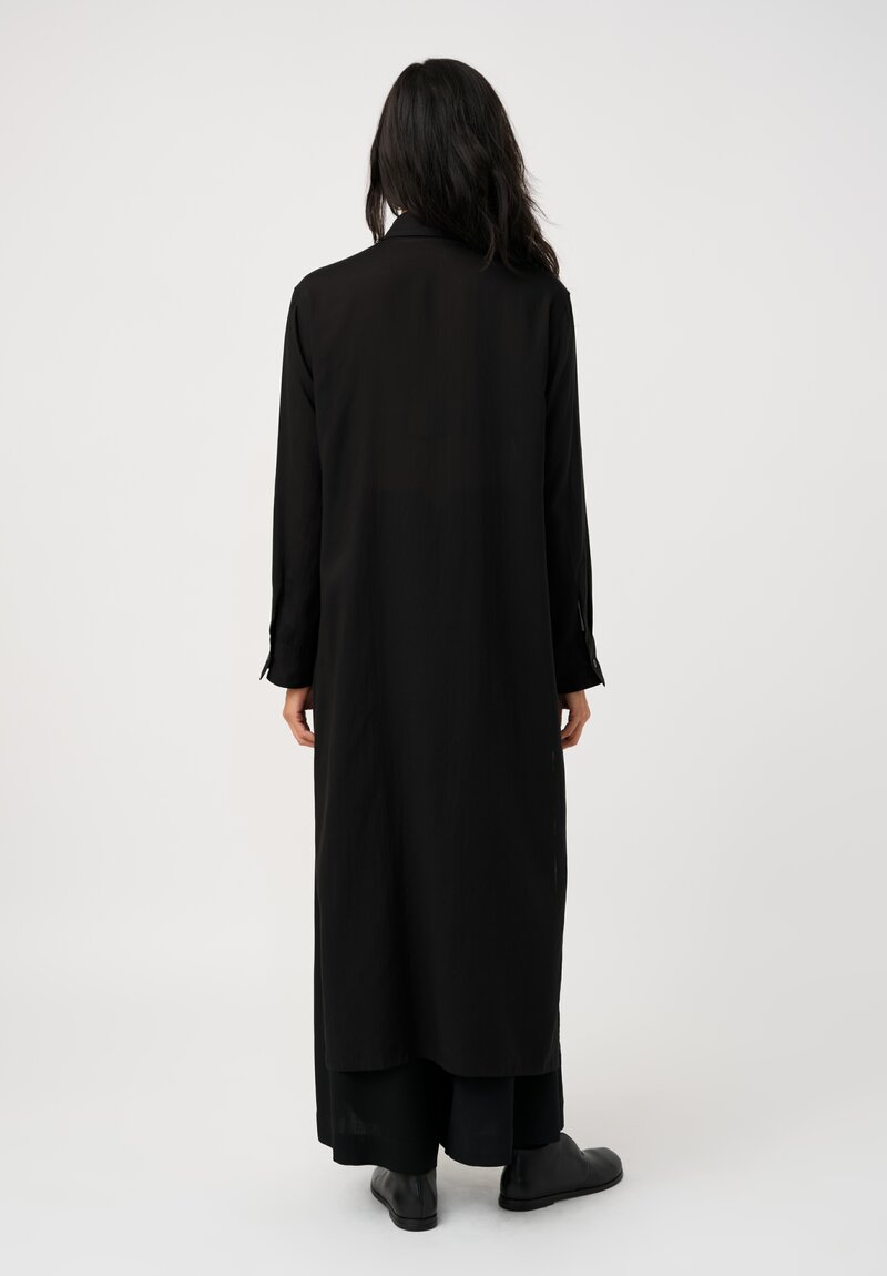 Yohji Yamamoto Tissue Pintuck Pleated Tunic