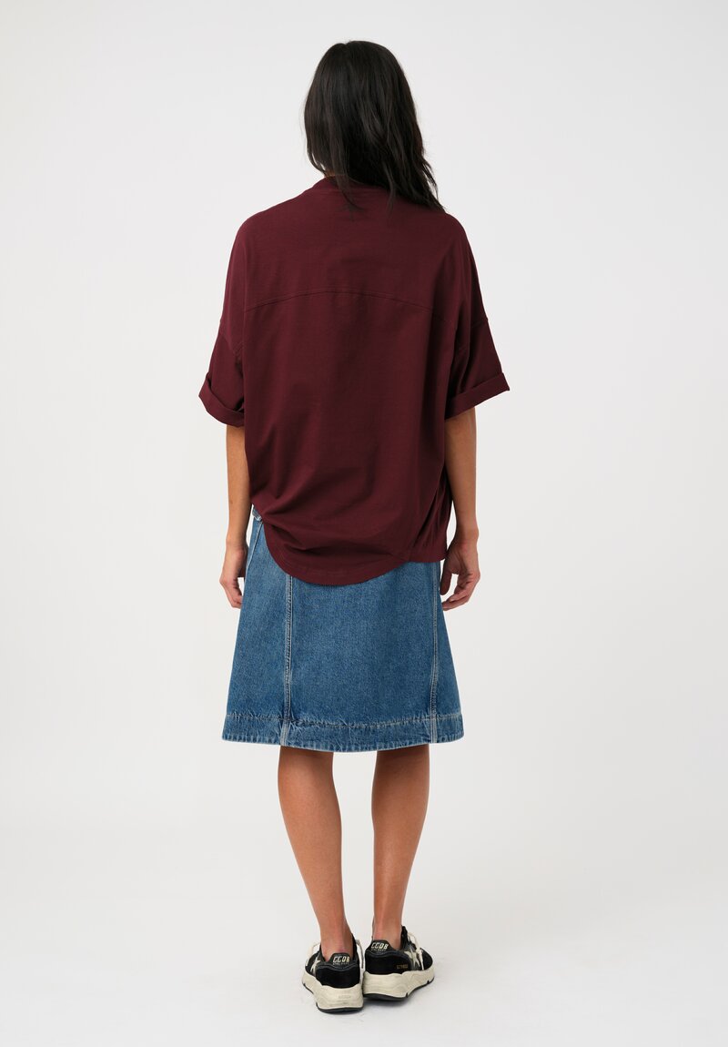 Plan C Cotton Denim Skirt