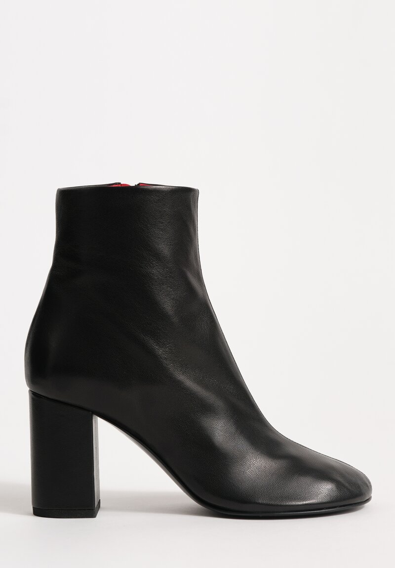 Plan C Lamb Leather High Ankle Boot