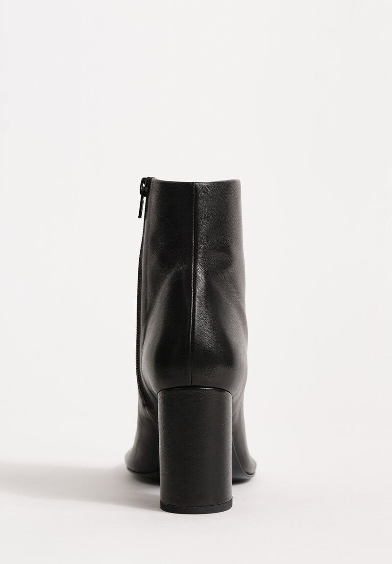 Plan C Lamb Leather High Ankle Boot