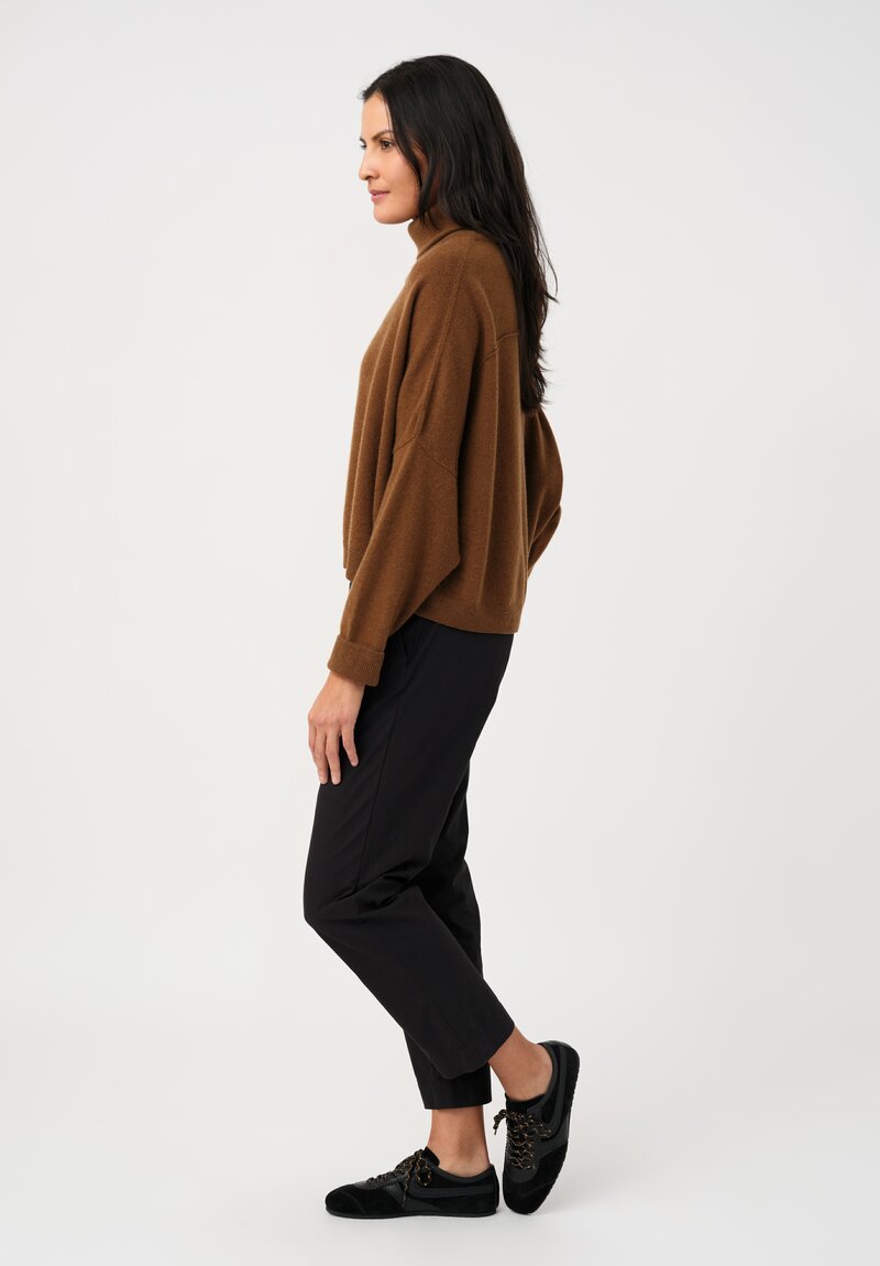 Dusan Cashmere Iconic Turtleneck Sweater in Palissandro Brown	