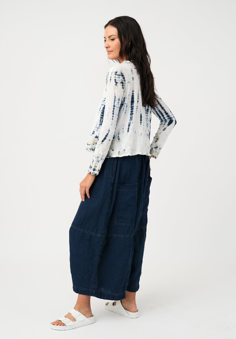 Gilda Midani Cotton Trap Long Sleeve Top