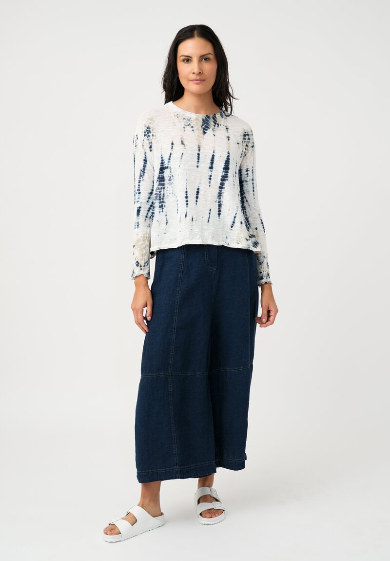 Gilda Midani Cotton Trap Long Sleeve Top