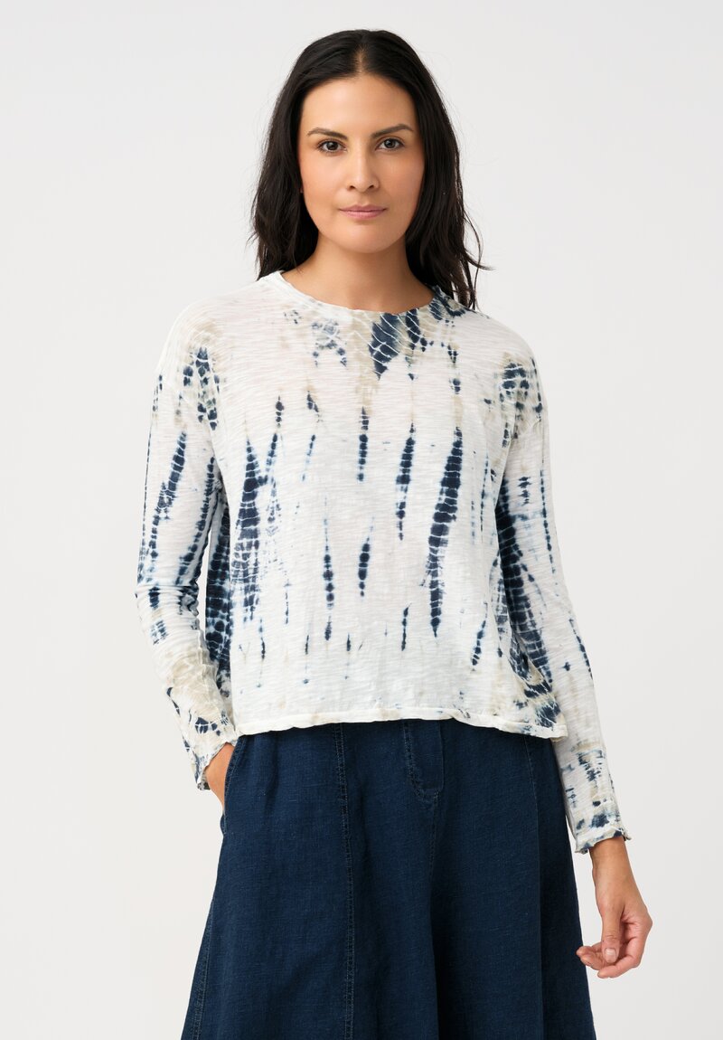 Gilda Midani Cotton Trap Long Sleeve Top